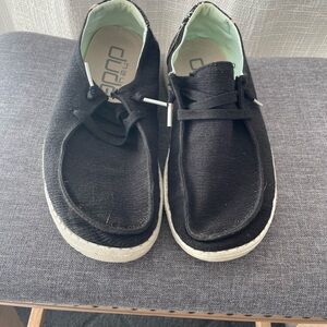 Hey Dude Black and White Casual Shoes